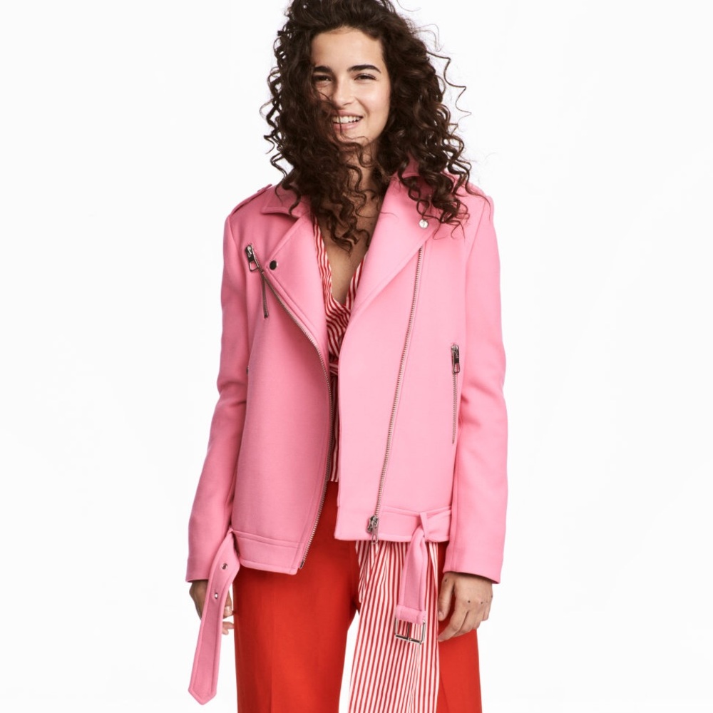 H&M Pink Biker Jacket